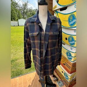 Orvis Plaid Button-Up Flannel Shirt Jacket